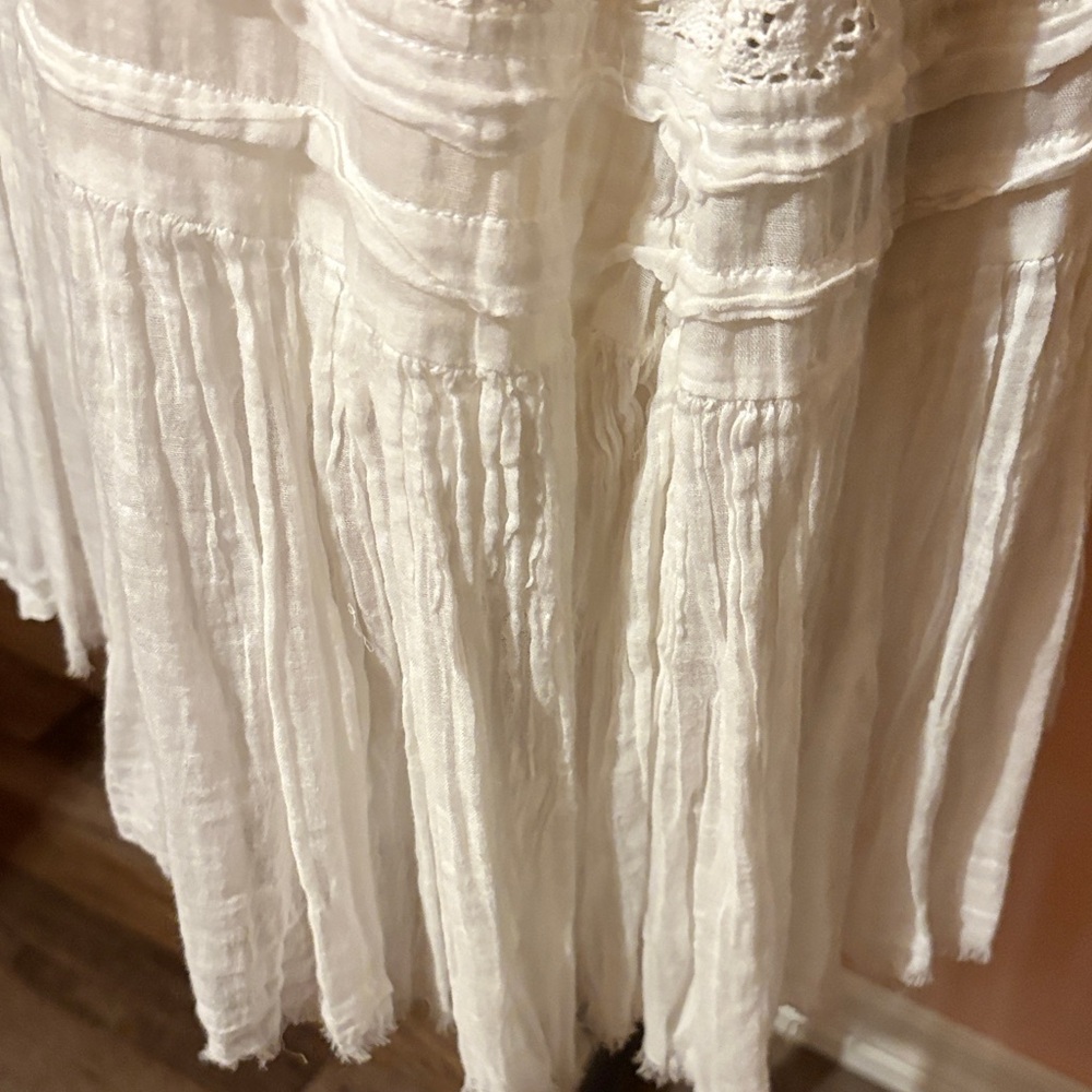 Free People Cream Lace Midi Dress - Picture 4 of 5